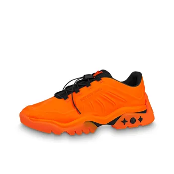 LOUIS VUITTON Millenium Slip Resistant, Abrasion Resistant, Breathable, Lightweight Low Top Casual Shoes Men's Orange