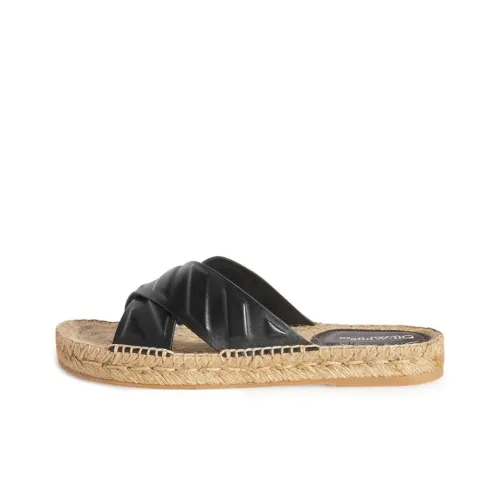 OFF WHITE Diag Slip Resistant Slide Slippers Women's Black