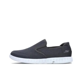 Skechers ON THE GO Glide Cushioning Anti-Slip And Wear-Resistant Low-Top Sports Casual Shoes Men's Charcoal Gray