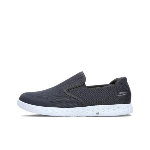 Skechers ON THE GO Glide Cushioning Anti-Slip And Wear-Resistant Low-Top Sports Casual Shoes Men's Charcoal Gray