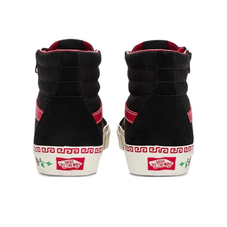 Vans SK8 Hi 'Black Red'-3