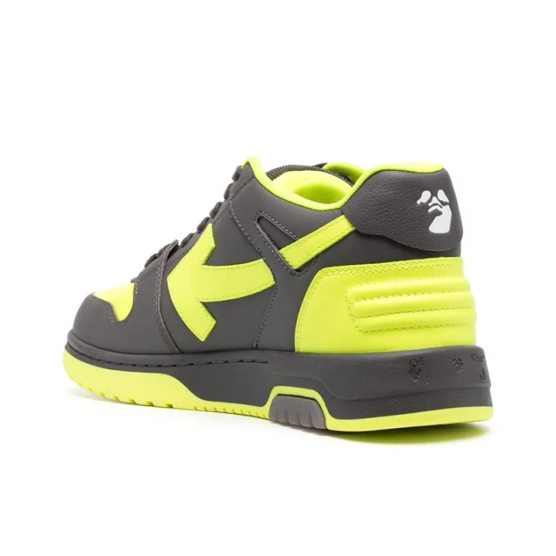 OFF WHITE Out Of Office Stylish Skateboarding Shoes Unisex Black Yellow-3