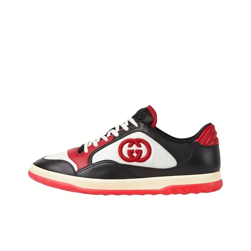 GUCCI MAC80 Sneaker 'Black White Red'-0