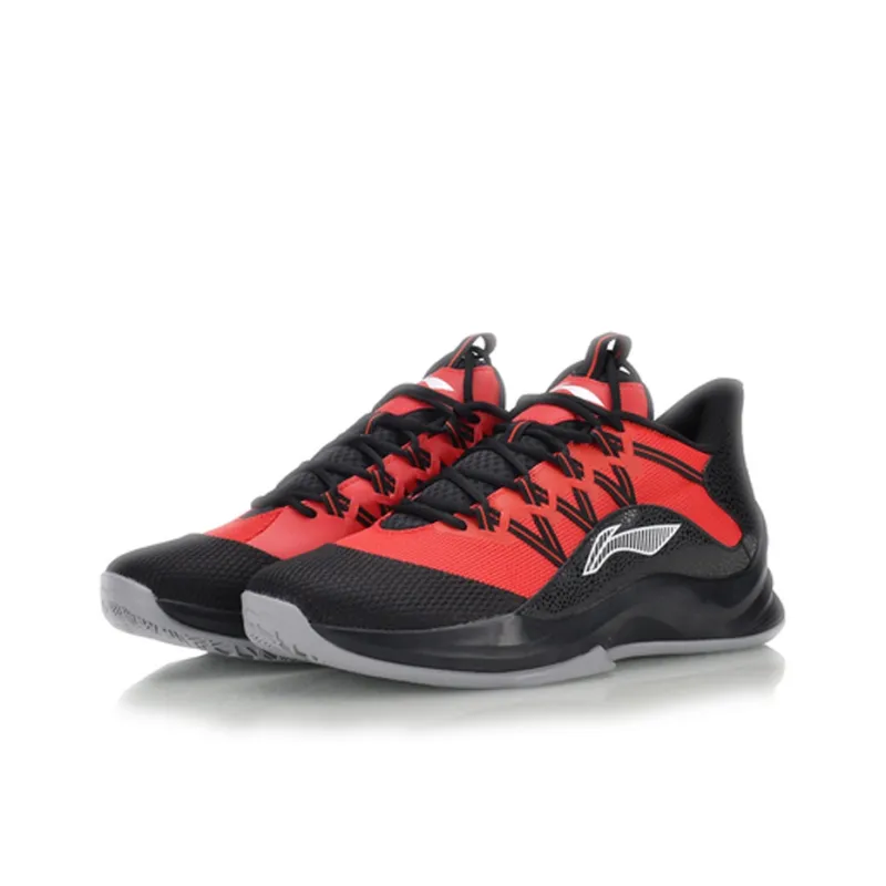 LiNing Star Speed Cushioning Rebound Low Top Basketball Shoes Men's Vermilion-2