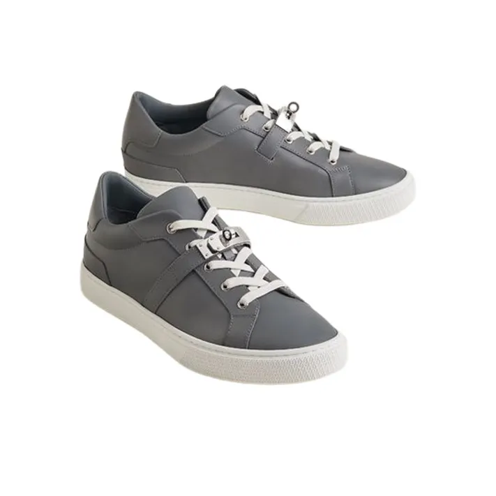 HERMES Day Low Top Skateboard Shoes Men's Gray-3
