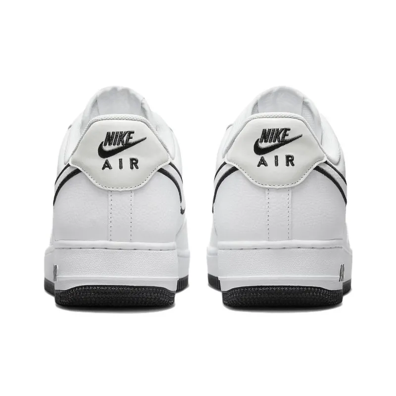 Nike Air Force 1 Low '07 Embroidered Swoosh White Black-4