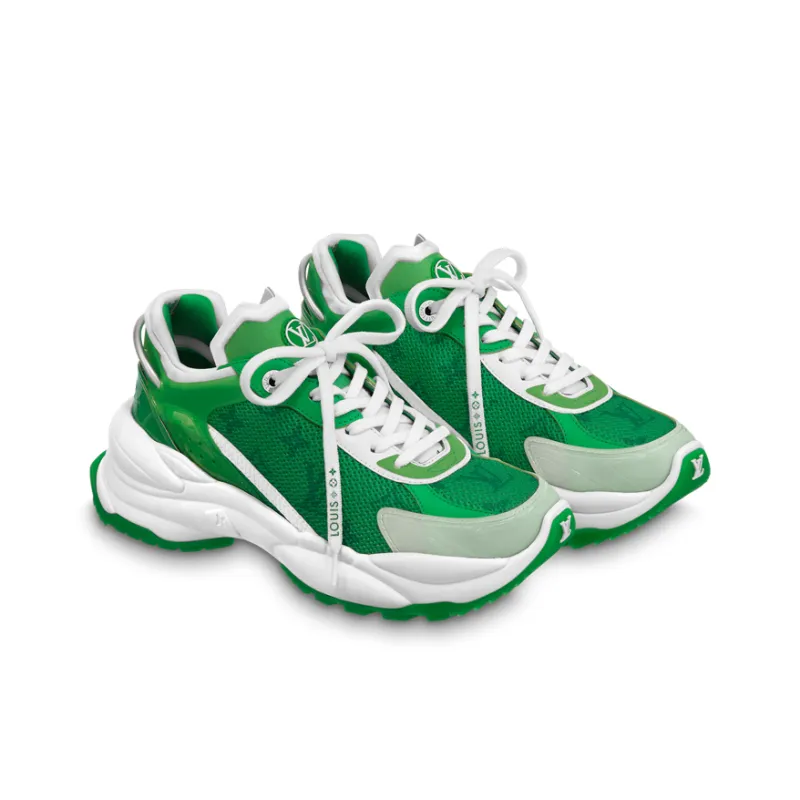 LOUIS VUITTON Run 55 Sneakers 'Green Monogram' Women's-1
