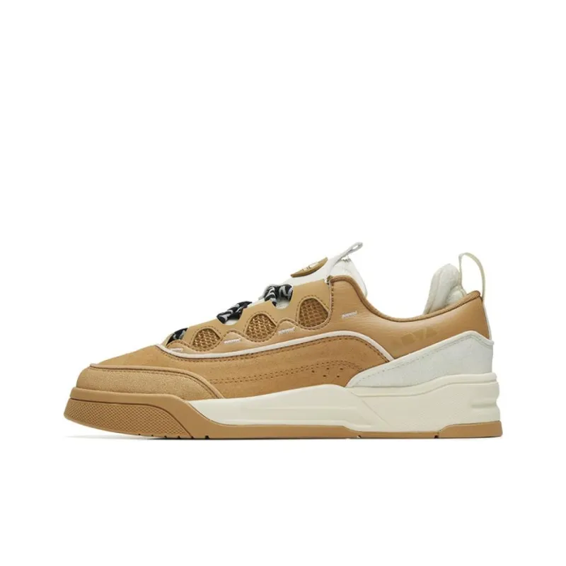 Anta Jie Ao Wear resistant And Lightweight Low Top Skateboard Shoes Men's Tawny-0