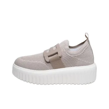 HOGAN Knitted Wedge Sneakers