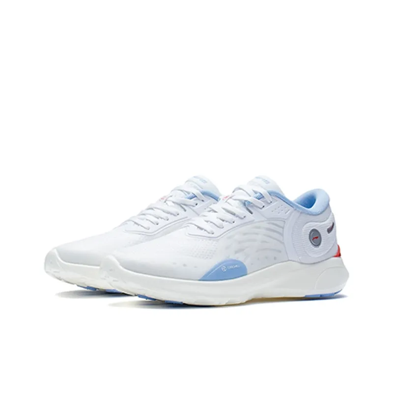 LiNing Qingyi Slip Resistant, Abrasion Resistant, Breathable, Lightweight Low Top Casual Shoes Women's White Blue-2