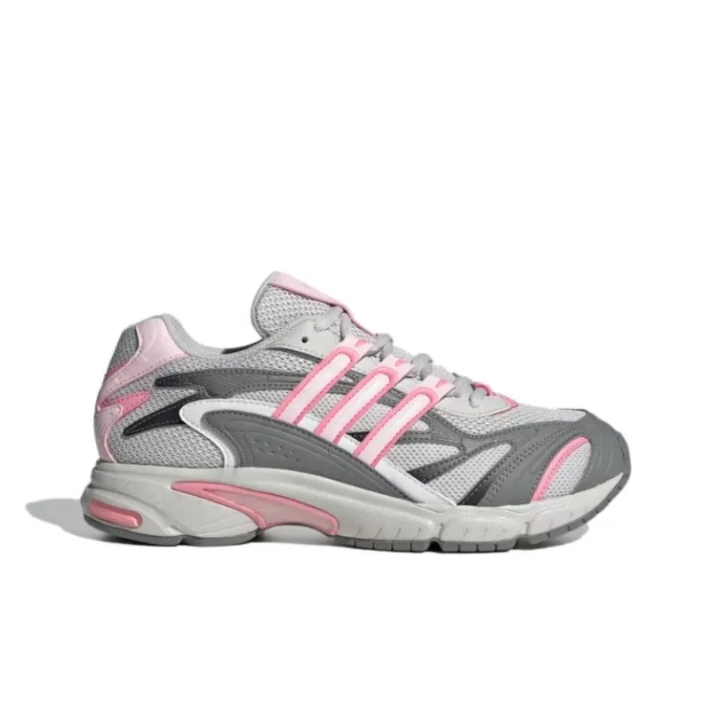 Adidas Temper Run 2.0 Anti Slip Wear Resistant Low Top Casual Shoes Women's Gray Pink-1