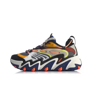 LiNing X Claw Cat Paw Cushioning Anti Slip And Wear Resistant Low Top Sports Casual Shoes Men's Iron Asphalt Gray
