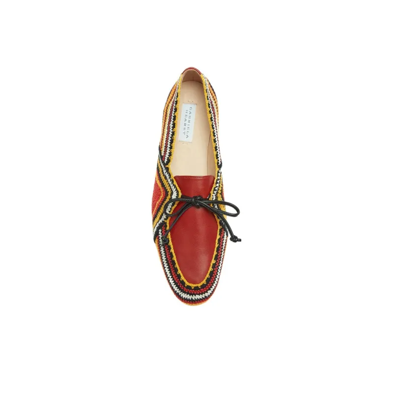 GABRIELA HEARST Rust Multi Loafers Women's Red-4
