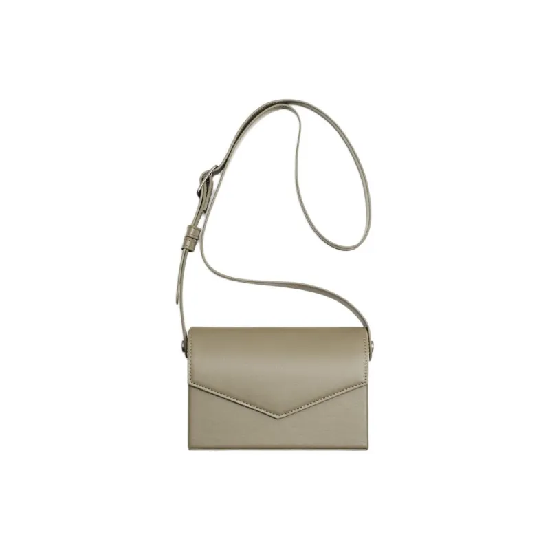 ZARA Polyurethane Shoulder Bag Crossbody Bag Mini Men's Olive Green-0