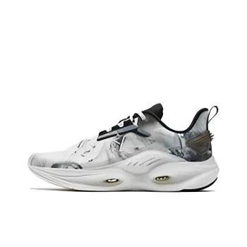 XTEP Qing Feng 6.0 Durable Breathable Low Top Running Shoes Men's White Black