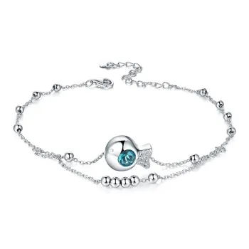 AFN 925 Sterling Silver Anklets Women's