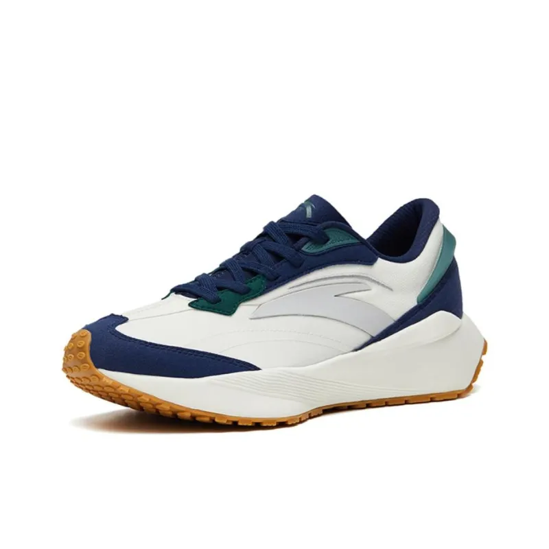 Anta Life Collection Rock Sugar 3 Anti Slip Wear Resistant Low Top Sports Casual Shoes White Blue Green-1