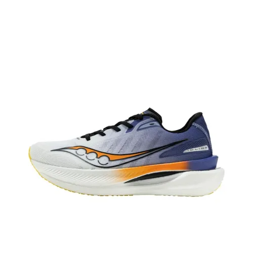 Saucony IDLING Cruise Running Shoes Unisex Low-Top White/Blue/Orange