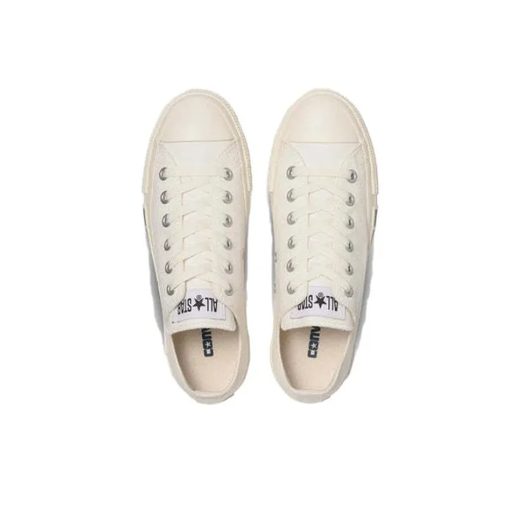 Converse All Star PLTS LOGOPATCH OX Abrasion Resistant Cushioning Low Top Canvas Shoes Women's White-3
