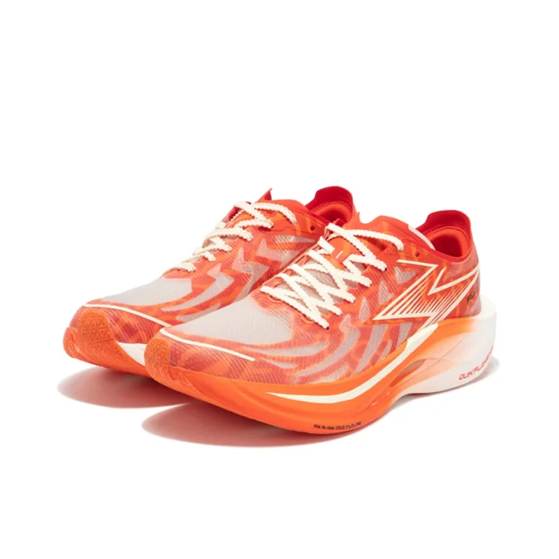 361° Cushioning Anti Slip Wear Resistant Breathable Lightweight Rebound Low Top Running Shoes Unisex Red Orange-2