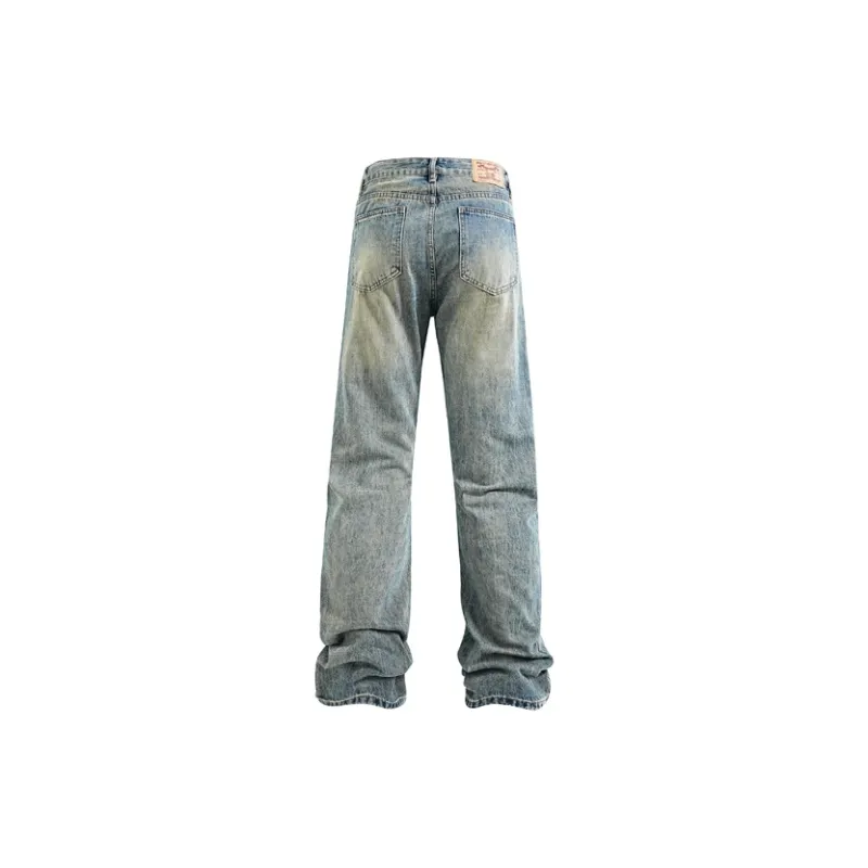 YooMore Jeans Unisex Washed Blue-1