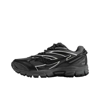 Saucony Cohesion 2K Cushioning Anti Slip And Wear Resistant Low Top Training Running Shoes Unisex Black Gray
