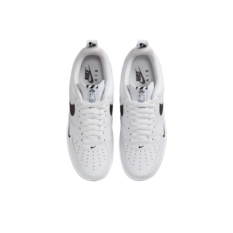 Nike Air Force 1 07 LV8 Reflective Swoosh - White Black-2