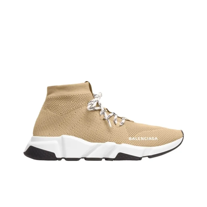 Balenciaga Women's Speed Lace Up Trainer 'Beige'-1