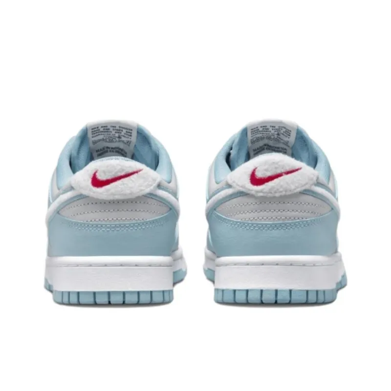 Nike Dunk Low Retro Fleece Swoosh Worn Blue-4