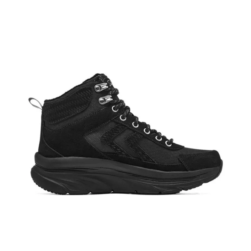 Skechers D'Lux Walker Cushioning, Slip Resistant, And Abrasion Resistant Mid Top Sports Casual Shoes Women's Black-1