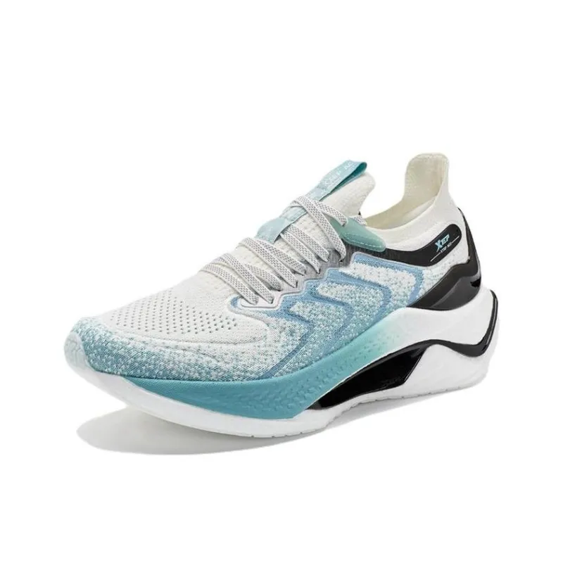 XTEP Shadow Engine Pro Slip Resistant, Abrasion Resistant, Breathable Low Top Running Shoes Men's Blue White Black-1
