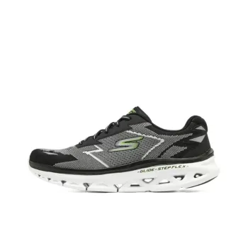 Skechers Glide Step Cushioning Anti Slip And Wear Resistant Low Top Sprint Running Shoes Men's Black