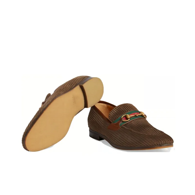 GUCCI Loafers Men Brown-4