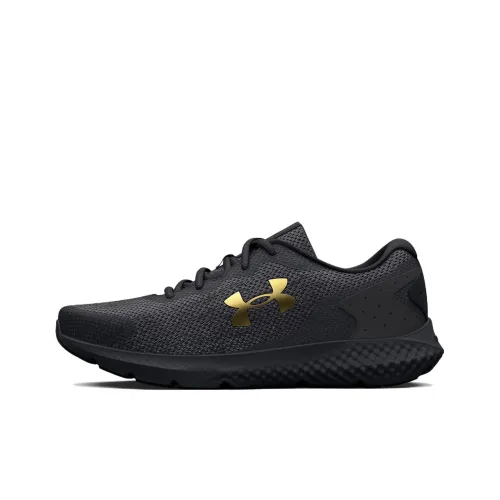 Under Armour Charged Rogue 3 Running Shoes Men Low-Top Black/Gold