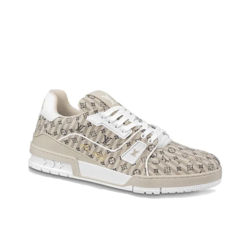LOUIS VUITTON Lv Trainer Sneakers 'Beige Monogram'-1