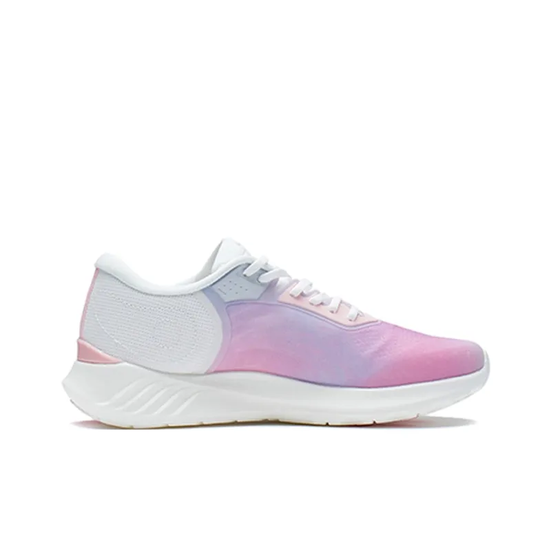 LiNing Qingyi LS Breathable Low Top Sports Casual Shoes Women's White Pink Blue-1