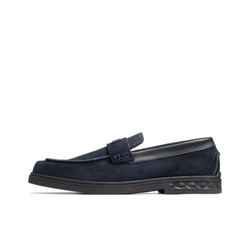 Jimmy Choo Josh Loafers Men's Marine Blue-0