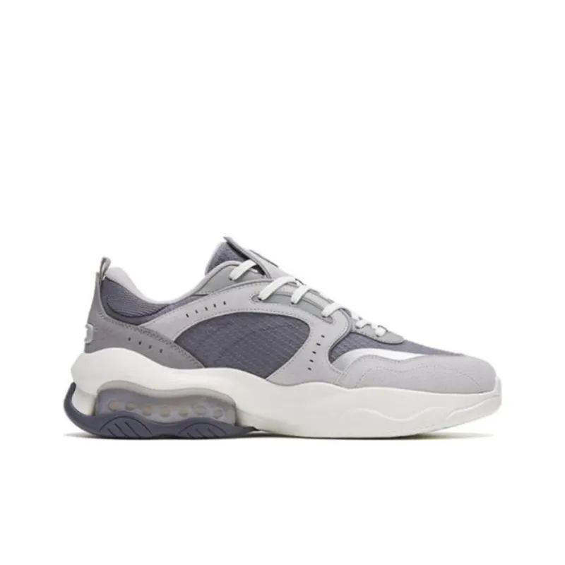 Anta Kaiyuan 982 Anti Slip And Wear Resistant Rebound Low Top Casual Shoes Men's Night Mist Gray-1