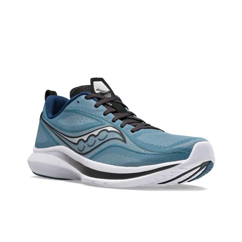 Saucony Kinvara 13 Anti Slip Wear Resistant Low Top Running Shoes Men's Gray Blue-2