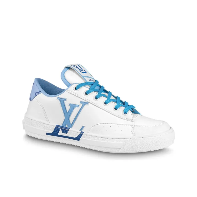 LOUIS VUITTON Charlie Sneakers 'White Blue' Women's-1