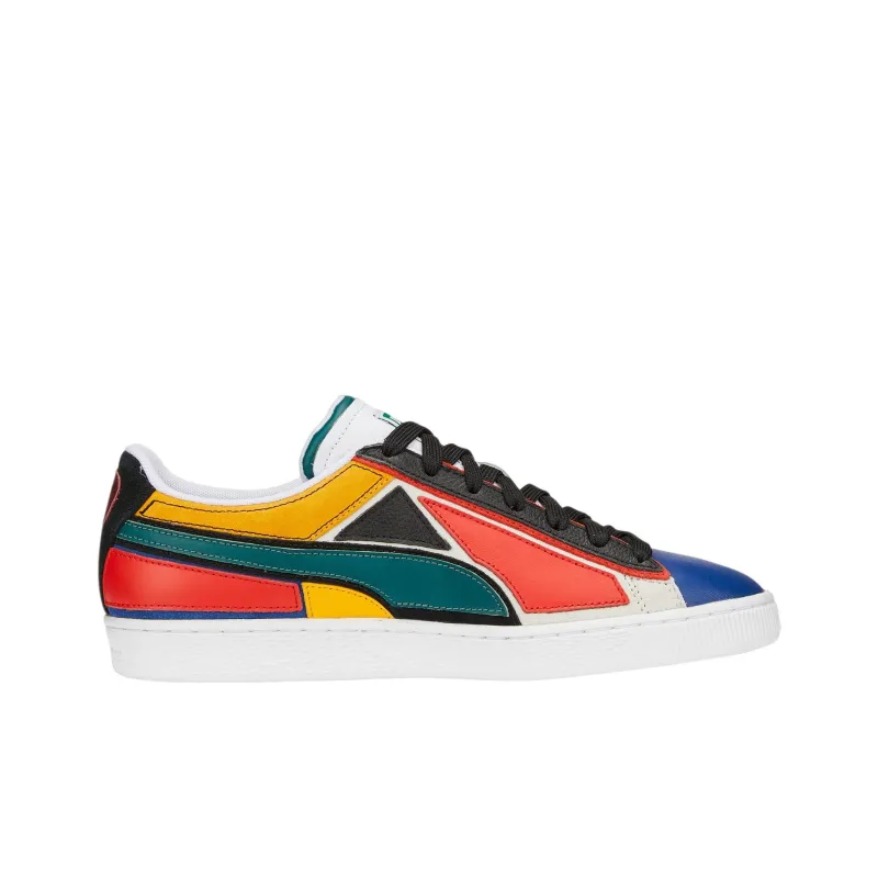 PUMA Suede Layers Sneakers 'Blazing Blue Varsity Green'-1