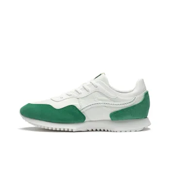 LiNing CF Linen Woven Anti Slip And Wear Resistant Breathable Low Top Running Shoes Women's White Green