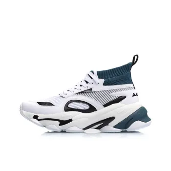 LiNing CF Neon Source Corner Dragon High Top Casual Shoes Men's White Green