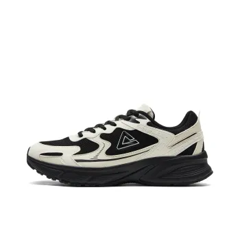 PEAK OG 7000 Anti Slip And Wear Resistant Breathable Low Top Running Shoes Women's Beige Black