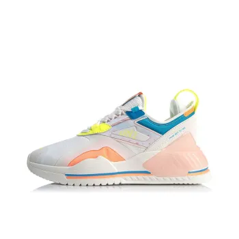 LiNing 001 T2000 Durable Breathable Low Top Sports Casual Shoes Women's White Blue