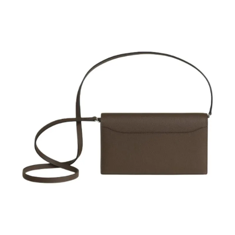 HERMES Constance Long To Go Epsom Leather Wallets Handheld Shoulder Bag Crossbody Bag Women's Dark Brown-1