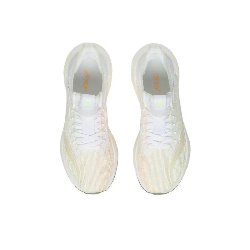 LiNing Jueying Essential Durable Breathable Low Top Running Shoes Women's White Yellow-3