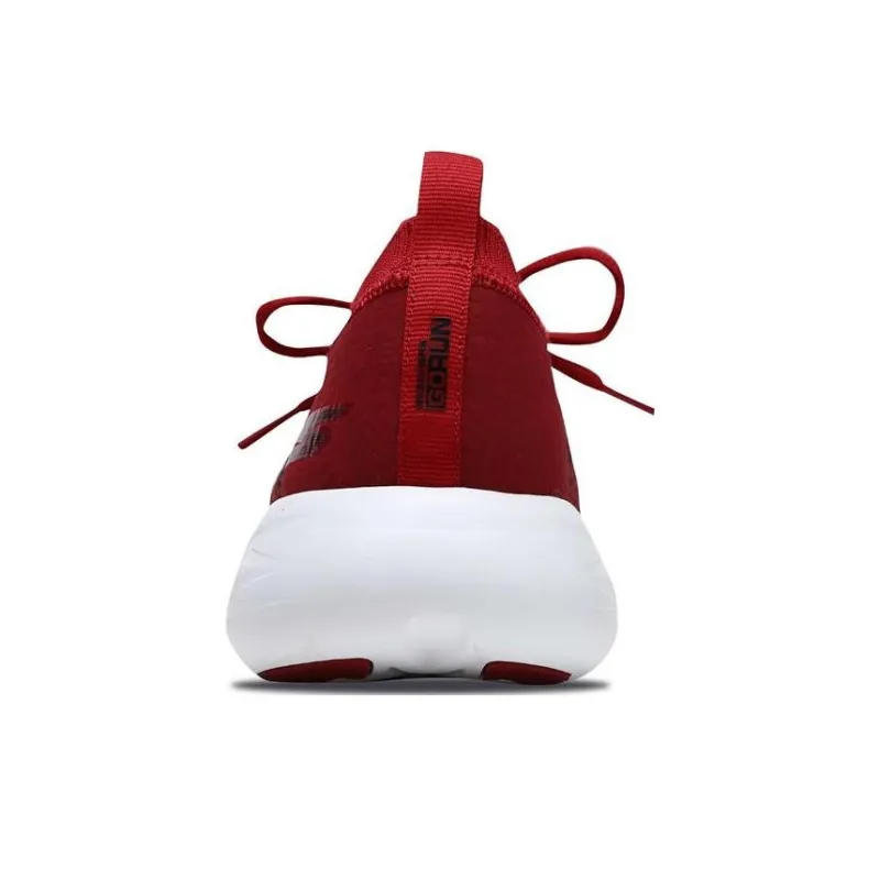 Skechers GO RUN 600 Cushioning Anti-Slip And Wear-Resistant Low-Top Running Shoes Red Black-2