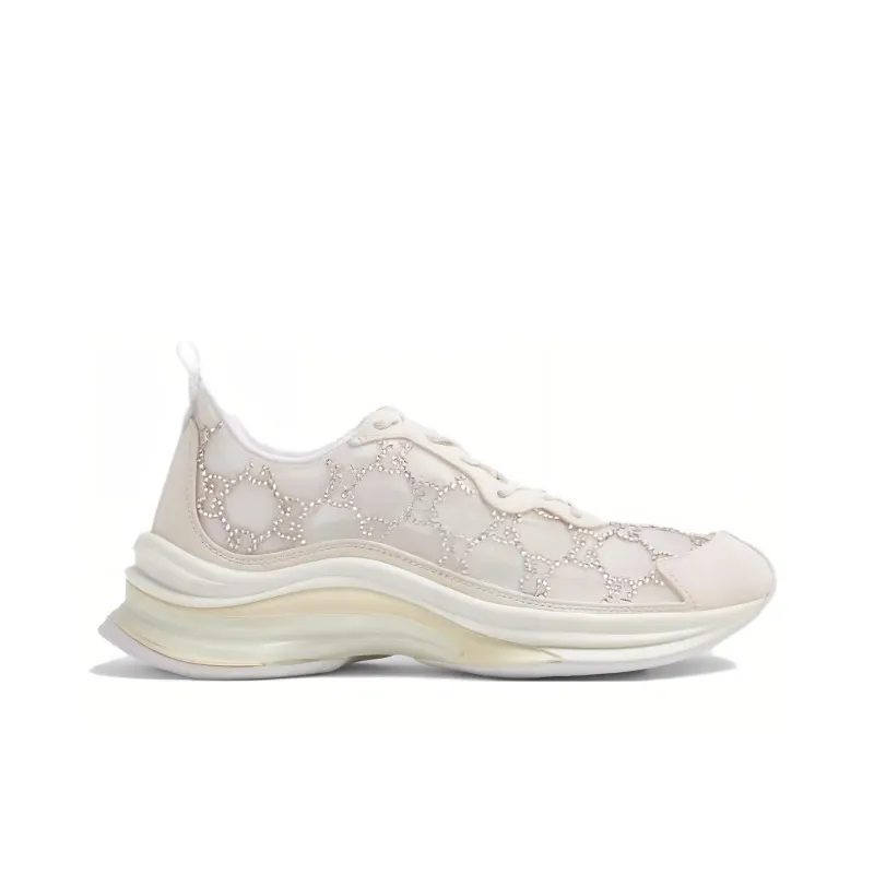 GUCCI Women's Run Sneaker 'GG Crystal White' Women's-1