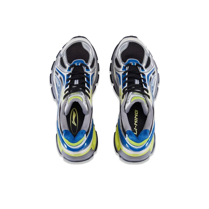 LiNing Furious Rider BOW Anti Slip Wear Resistant Low Top Casual Shoes Men's Blue Green-3